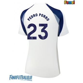 Tottenham Hotspur Pedro Porro #23 Tricou Fotbal Replică 2025-26 Femei Acasa